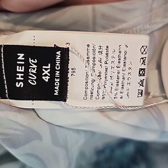 Shein Vacay Halter Top Dress Swimsuit Cover Up Plus Size 4X NWT*Raccolta Carta - Picture 8 of 16